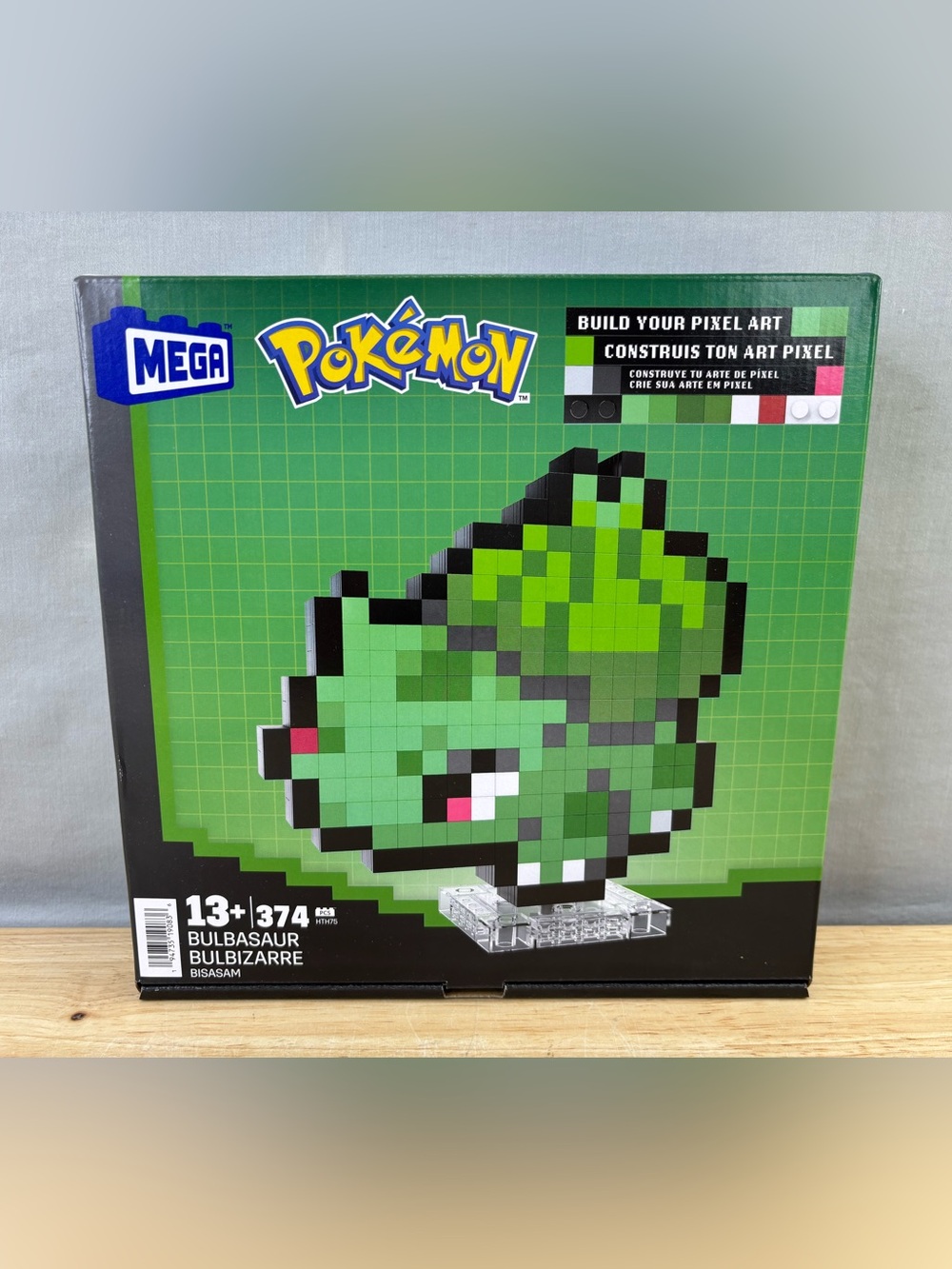 Mega Construx Pokemon Bulbasaur Pixel Art Building Block Set - Brand New
